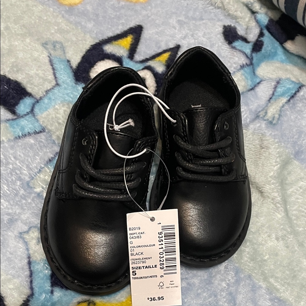 The Children's Place Classic Black Kids Dress Shoes